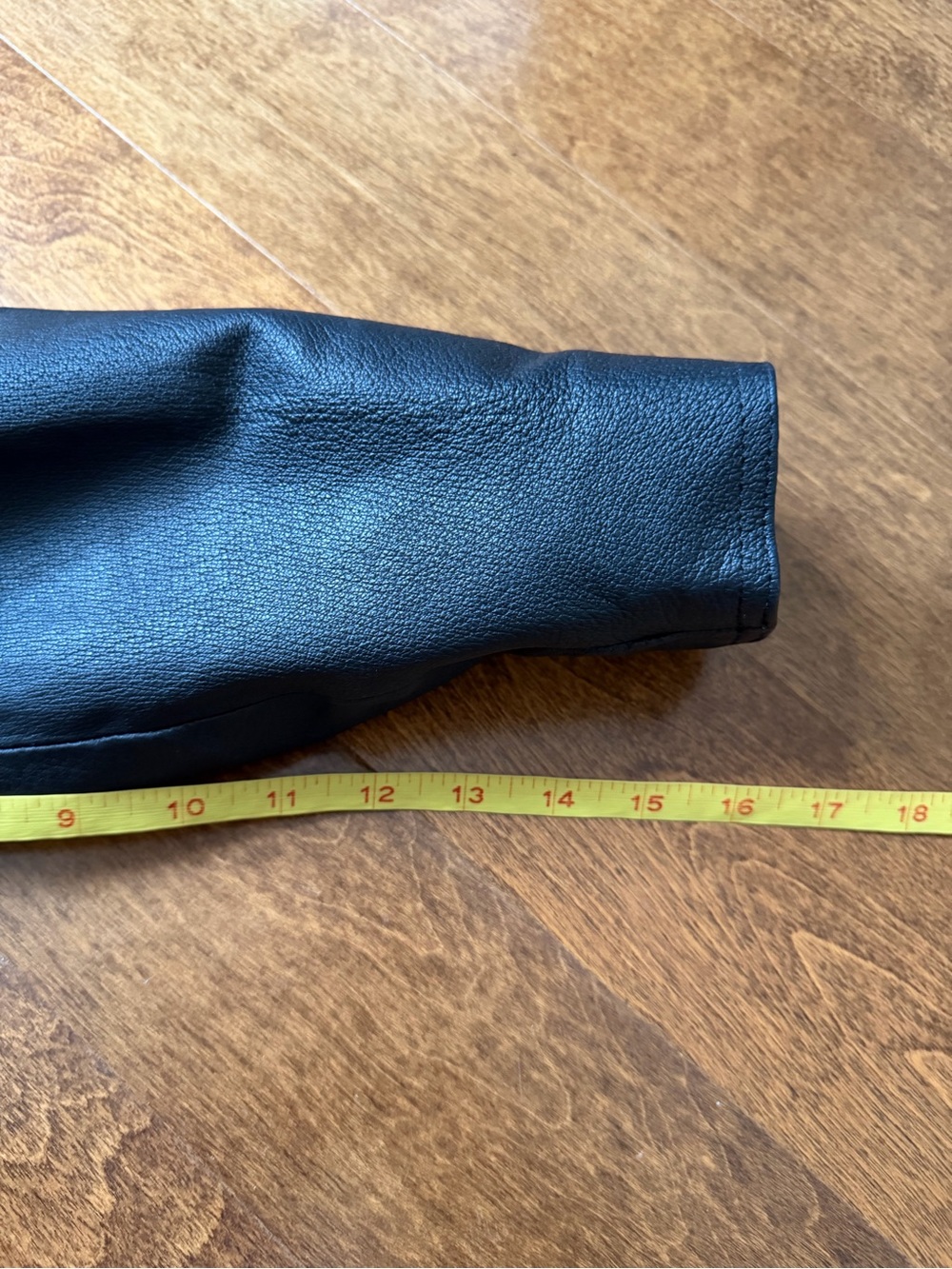 Vintage Wilsons Leather Black Cropped Moto Jacket Belt Small - Picture 7 of 15